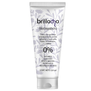 Tratamiento 3 en 1 con proteina brilladha (acondicionador, crema de peinar y mascarilla)  220ml